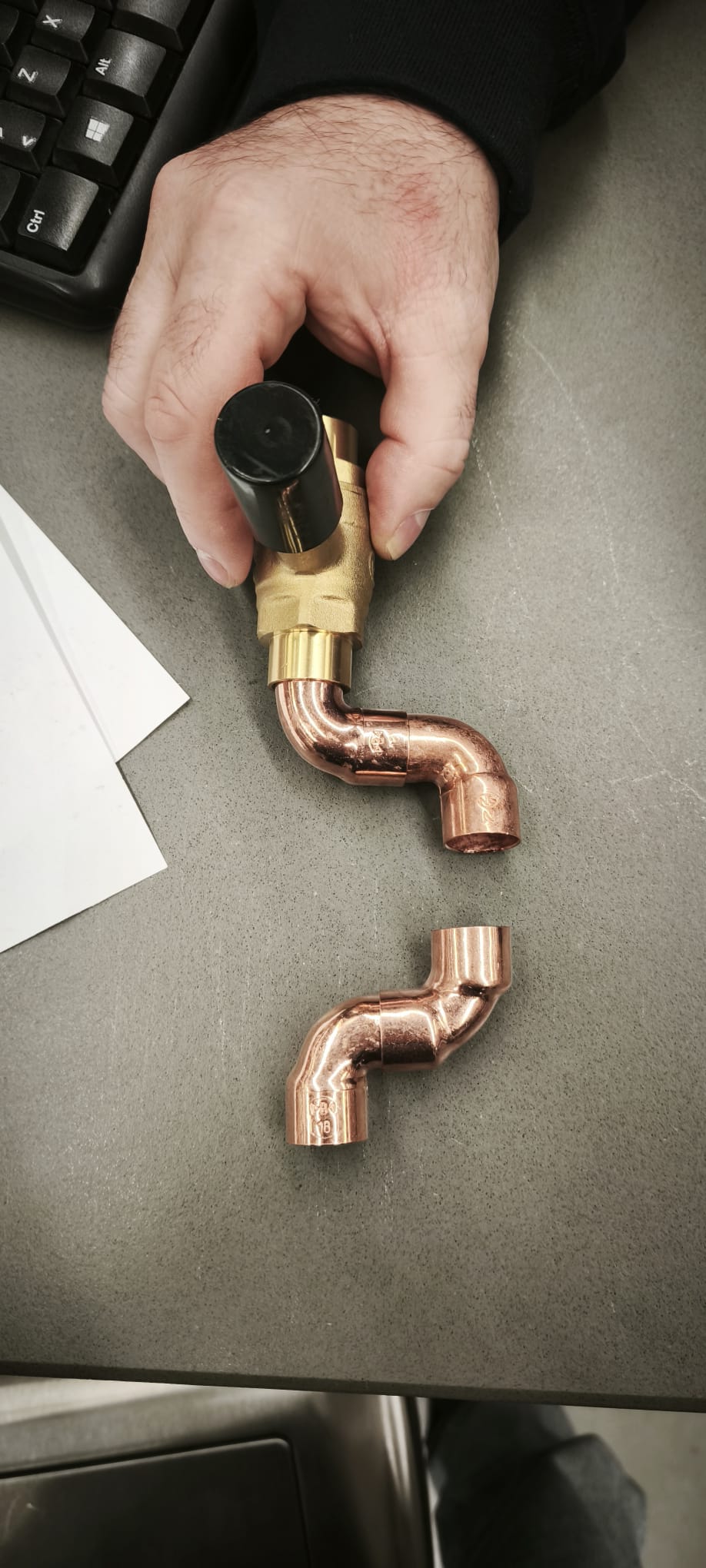 Accesorios de cobre para fontanería — fontanero Terrassa
